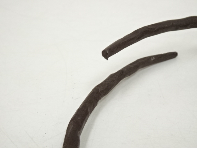  釜師　菊池政光造　浜松文鶴首釜（共箱）